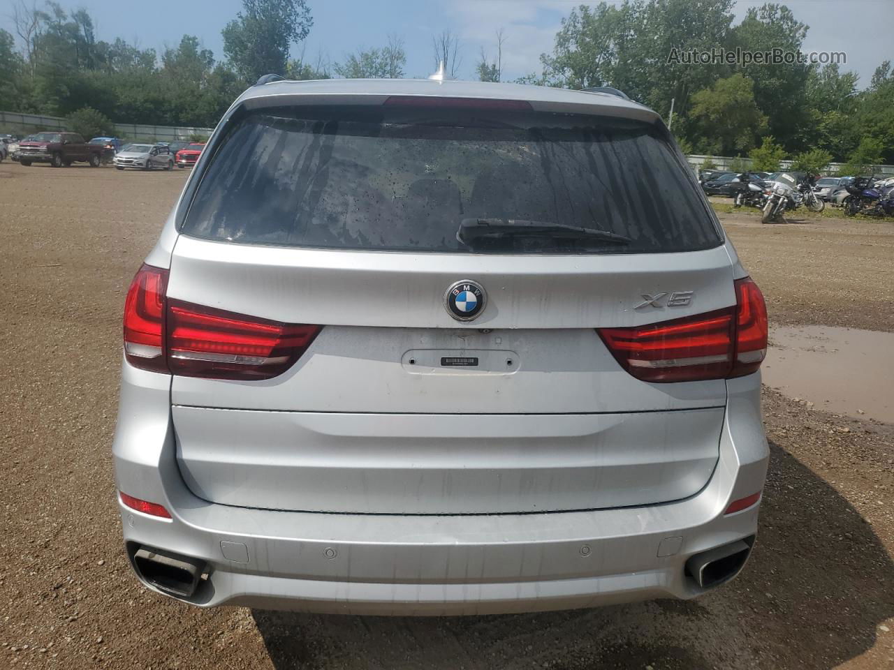 2015 Bmw X5 Xdrive50i Silver vin: 5UXKR6C56F0J77572