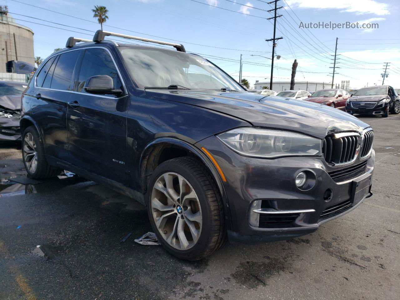 2014 Bmw X5 Xdrive50i Charcoal vin: 5UXKR6C57E0C02111