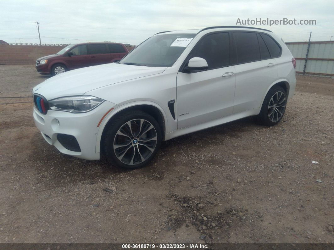 2014 Bmw X5 Xdrive50i White vin: 5UXKR6C57E0C03470