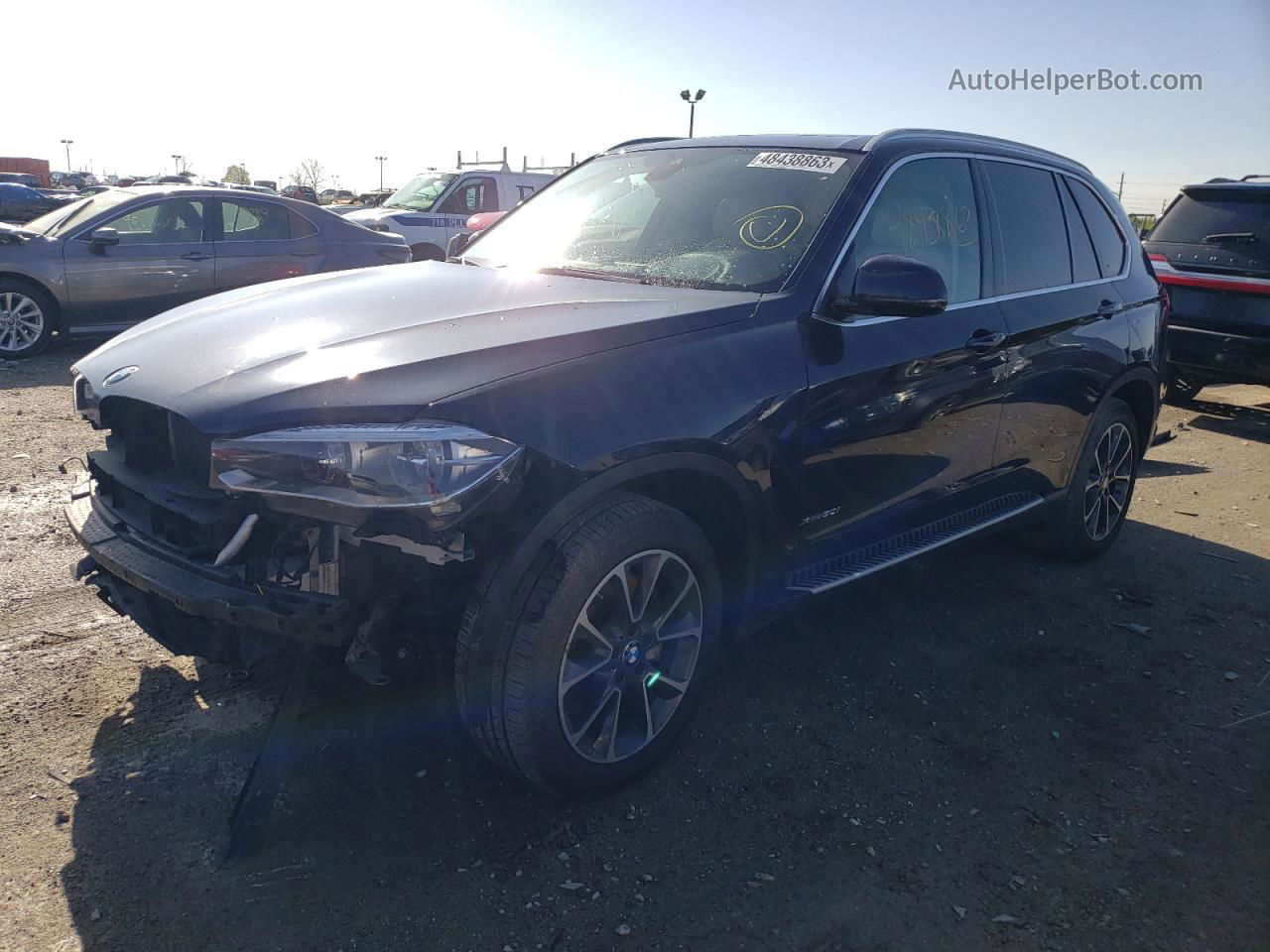 2015 Bmw X5 Xdrive50i Black vin: 5UXKR6C57F0J78715