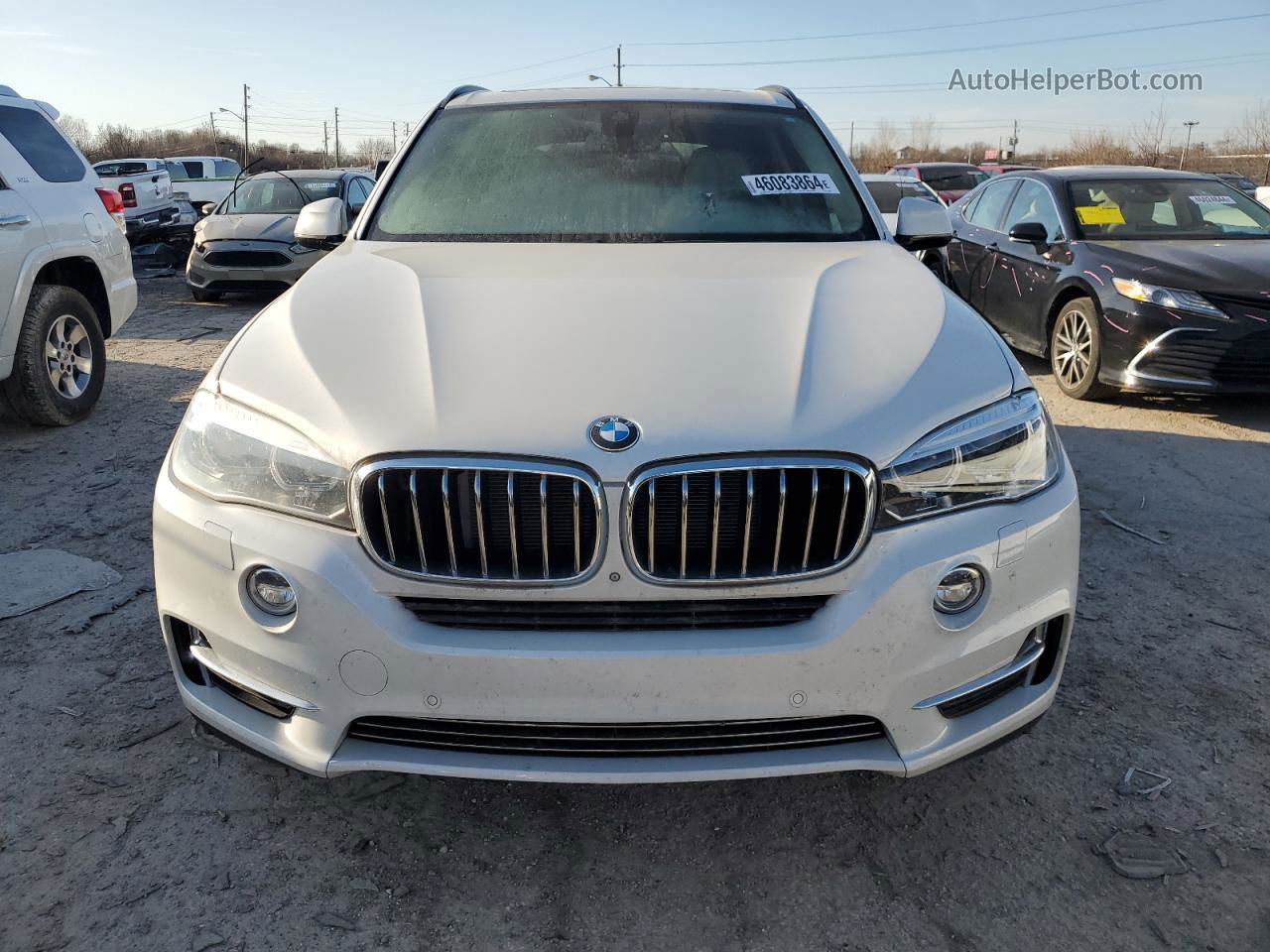 2014 Bmw X5 Xdrive50i White vin: 5UXKR6C58E0C02425