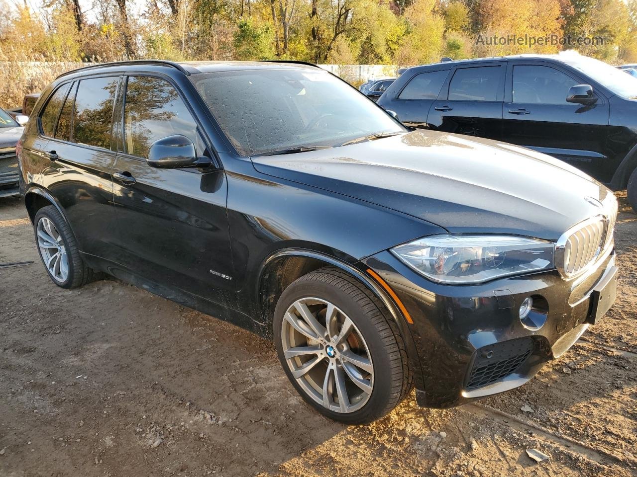 2014 Bmw X5 Xdrive50i Black vin: 5UXKR6C58E0J71643