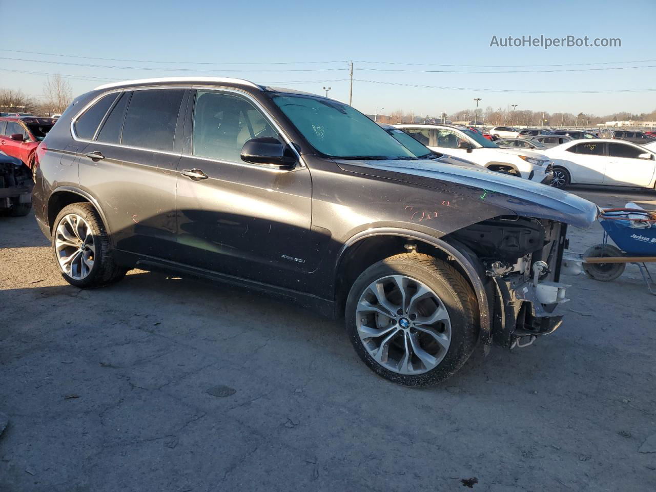 2015 Bmw X5 Xdrive50i Black vin: 5UXKR6C58F0J76939