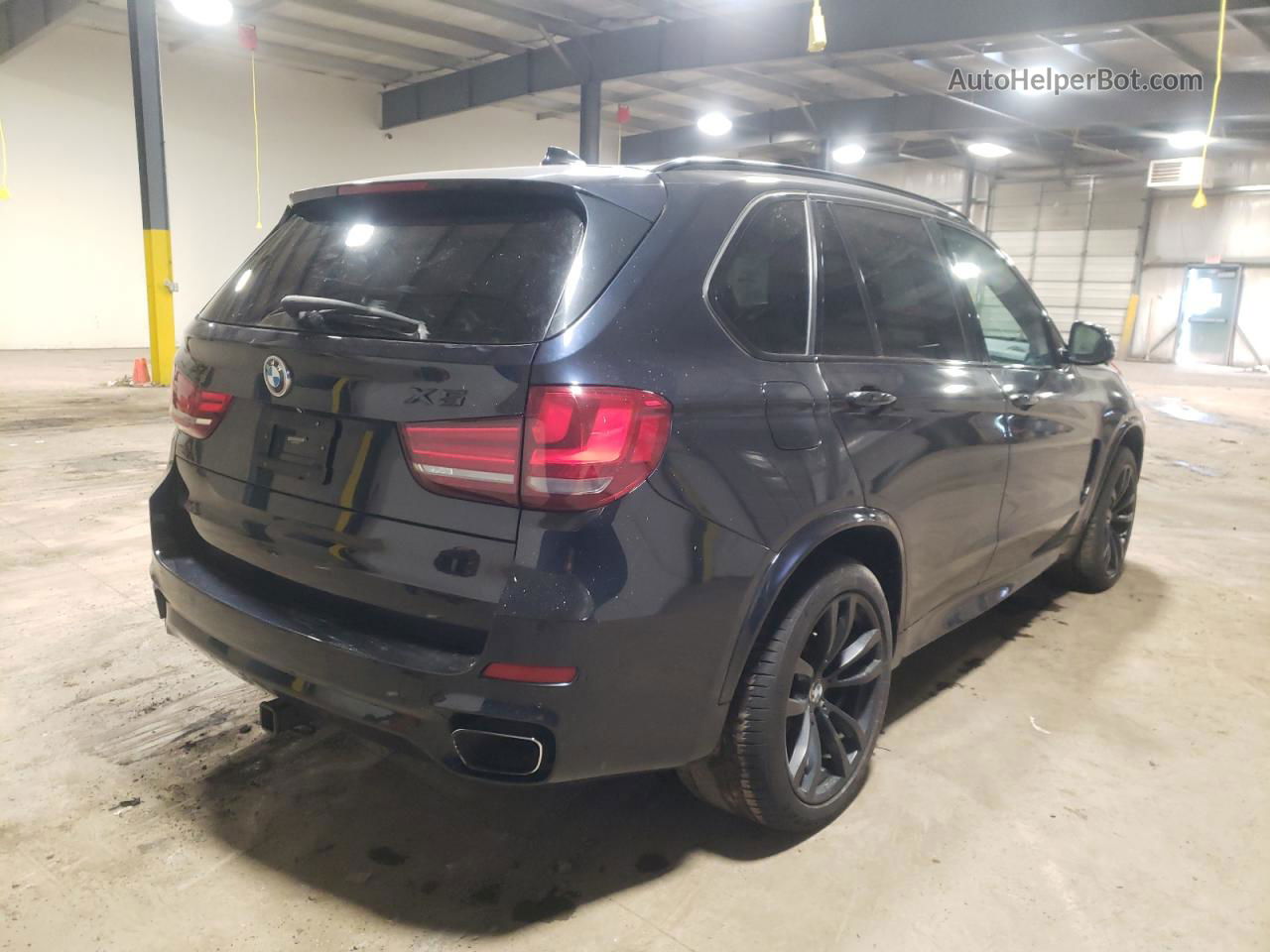 2014 Bmw X5 Xdrive50i Blue vin: 5UXKR6C59E0J71537