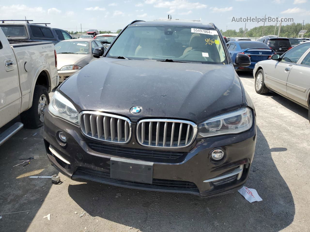 2014 Bmw X5 Xdrive50i Black vin: 5UXKR6C59E0J72610