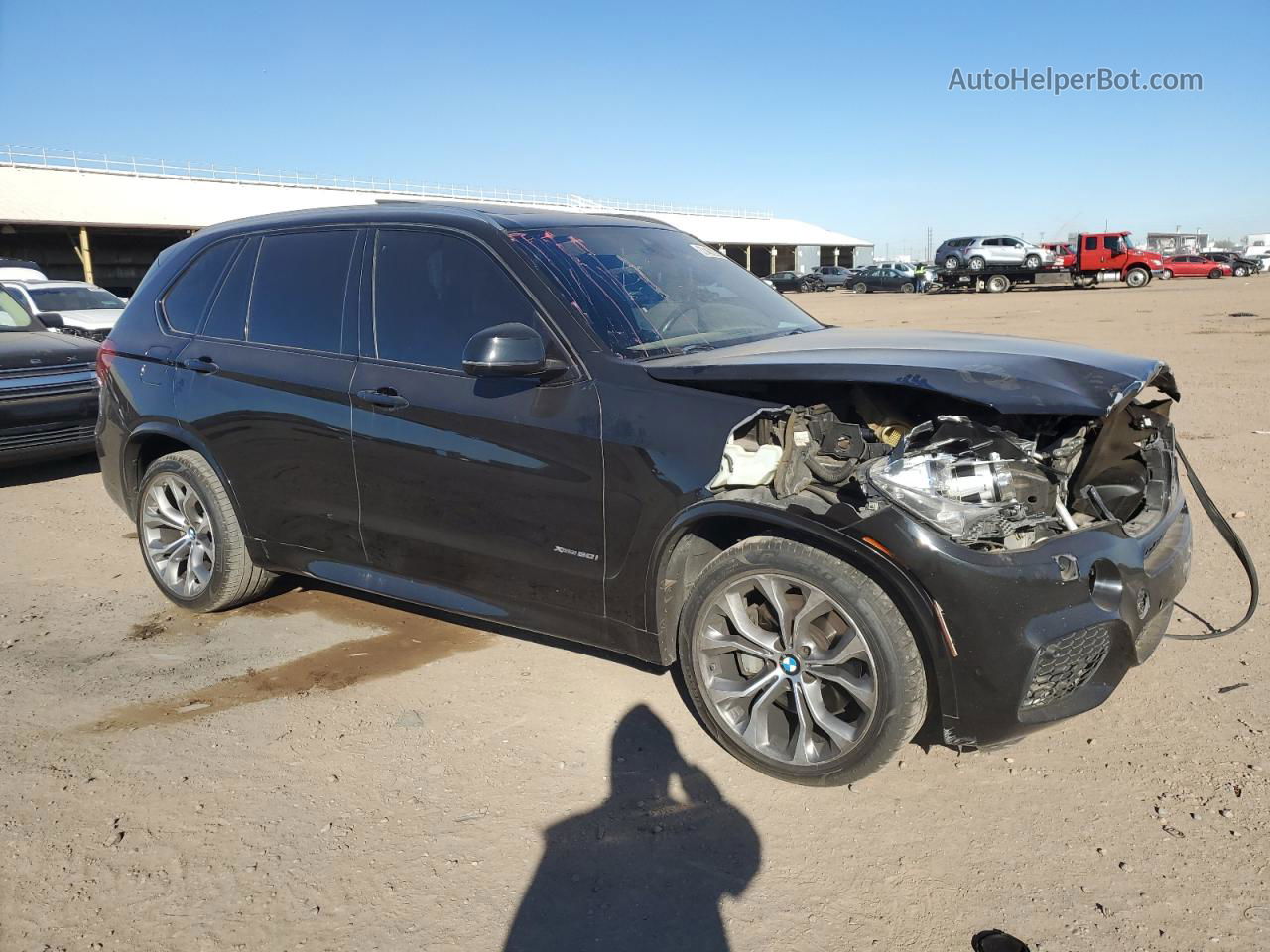 2015 Bmw X5 Xdrive50i Black vin: 5UXKR6C59F0J75945