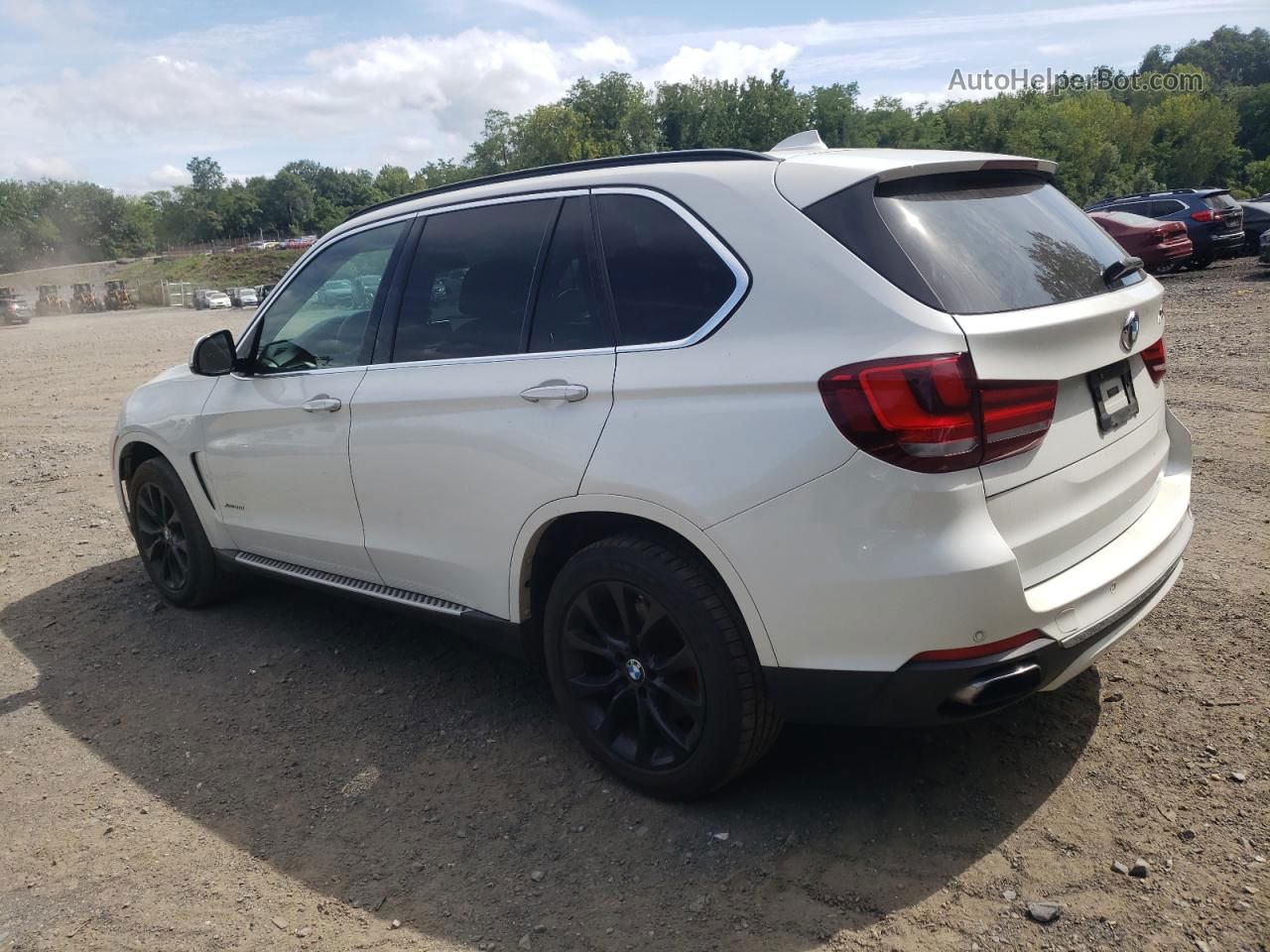 2015 Bmw X5 Xdrive50i White vin: 5UXKR6C59F0J77257