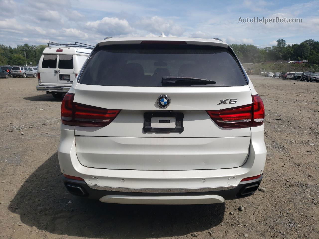 2015 Bmw X5 Xdrive50i White vin: 5UXKR6C59F0J77257