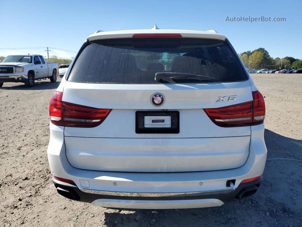 2015 Bmw X5 Xdrive50i White vin: 5UXKR6C59F0J77310