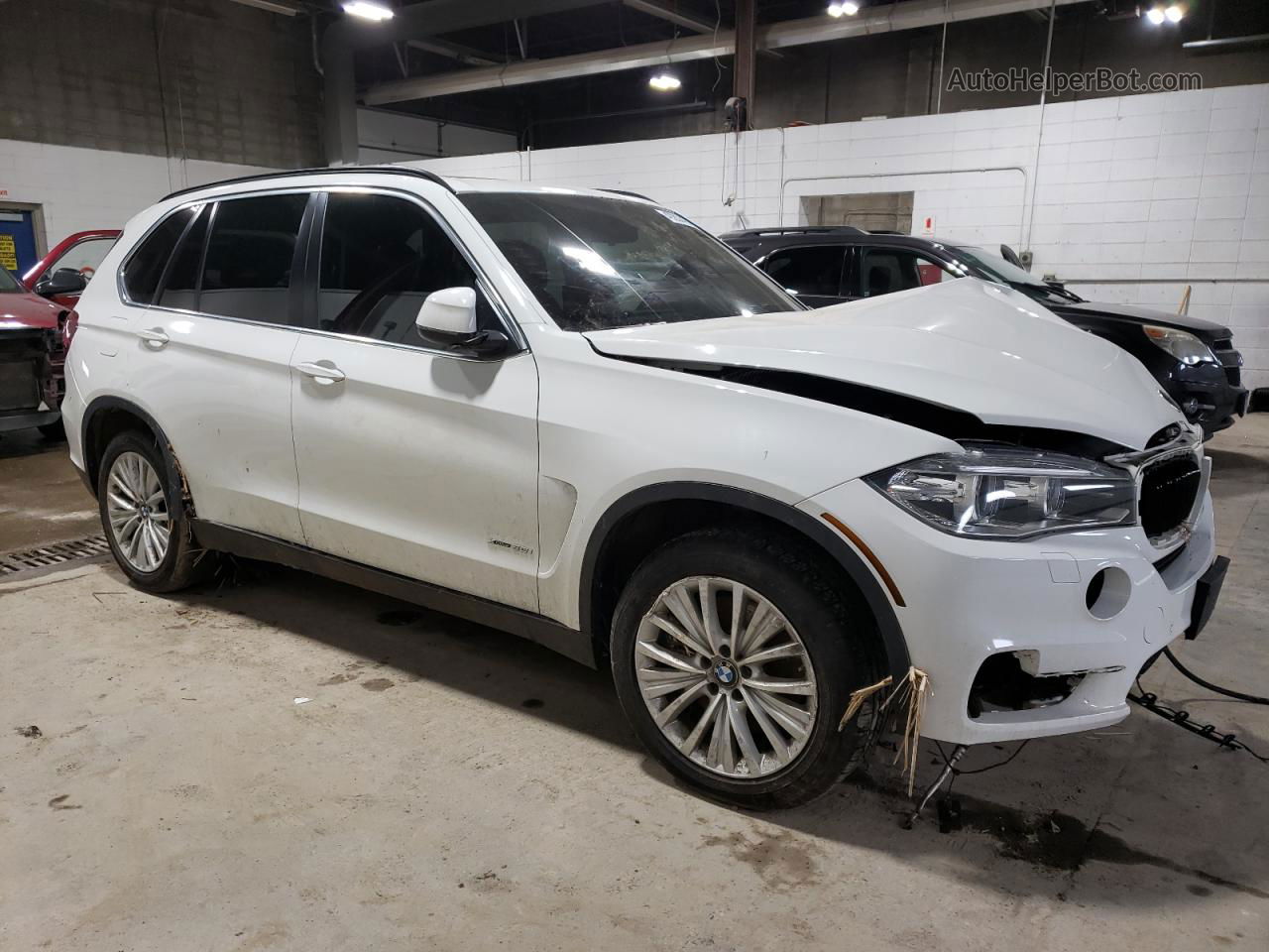 2014 Bmw X5 Xdrive50i White vin: 5UXKR6C5XE0C03897