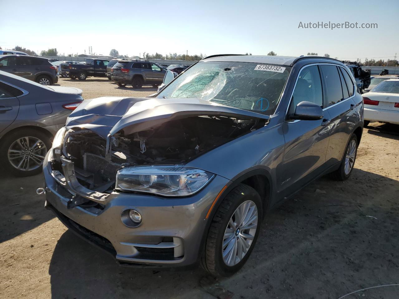 2015 Bmw X5 Xdrive50i Gray vin: 5UXKR6C5XF0J77817