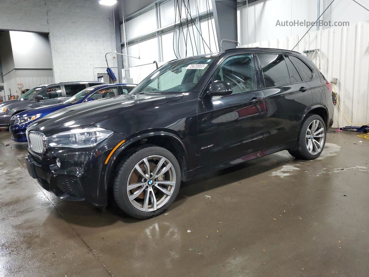 2015 Bmw X5 Xdrive50i Black vin: 5UXKR6C5XF0J78837