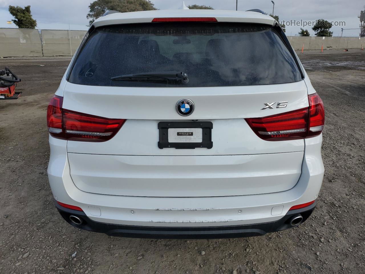 2015 Bmw X5 Xdrive35d White vin: 5UXKS4C50F0J98006