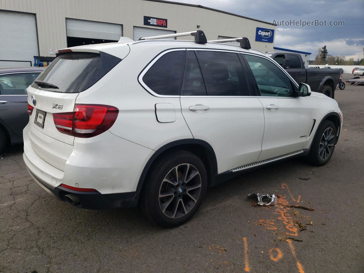 2015 Bmw X5 Xdrive35d White vin: 5UXKS4C50F0N06940