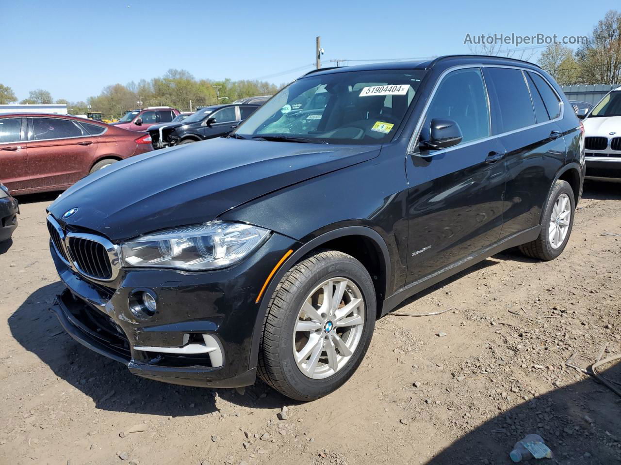 2014 Bmw X5 Xdrive35d Black vin: 5UXKS4C51E0J95114