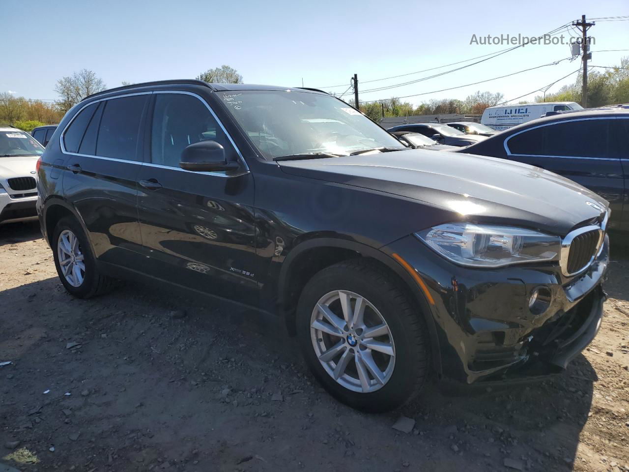 2014 Bmw X5 Xdrive35d Black vin: 5UXKS4C51E0J95114