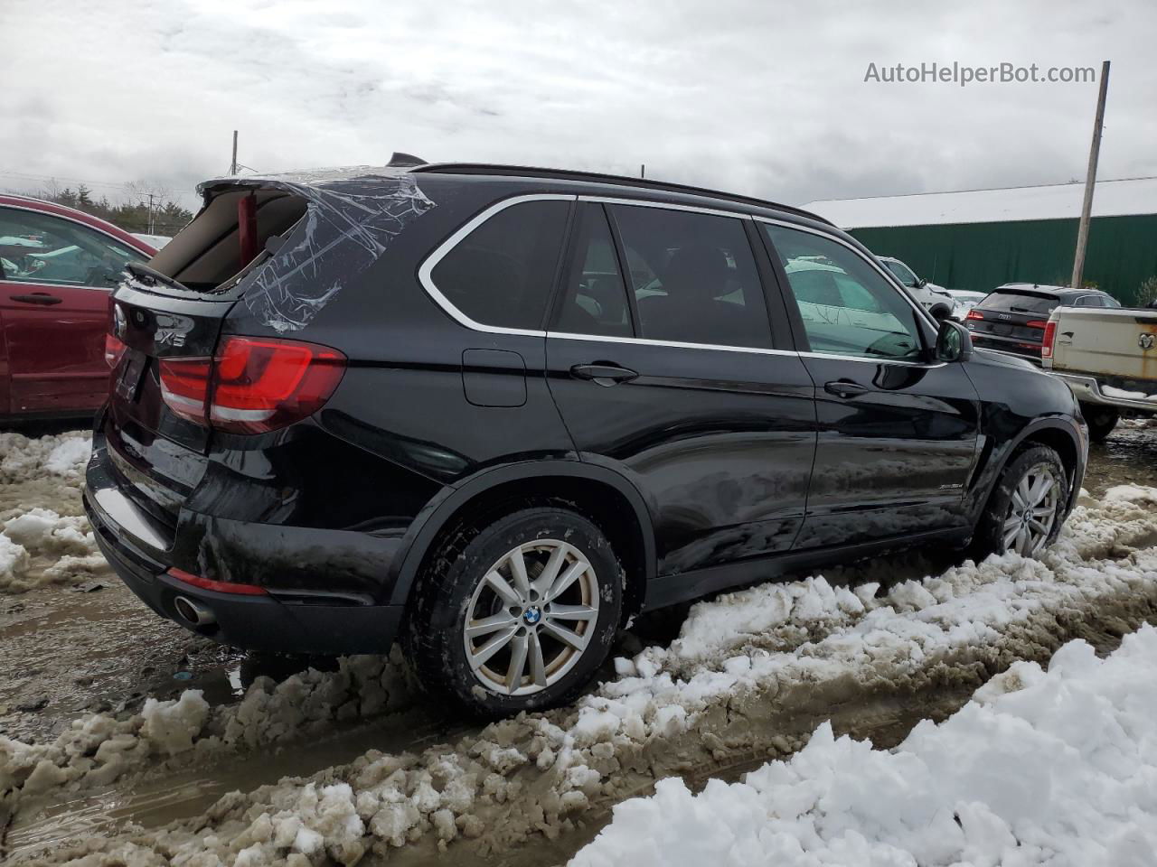 2014 Bmw X5 Xdrive35d Black vin: 5UXKS4C51E0J95405