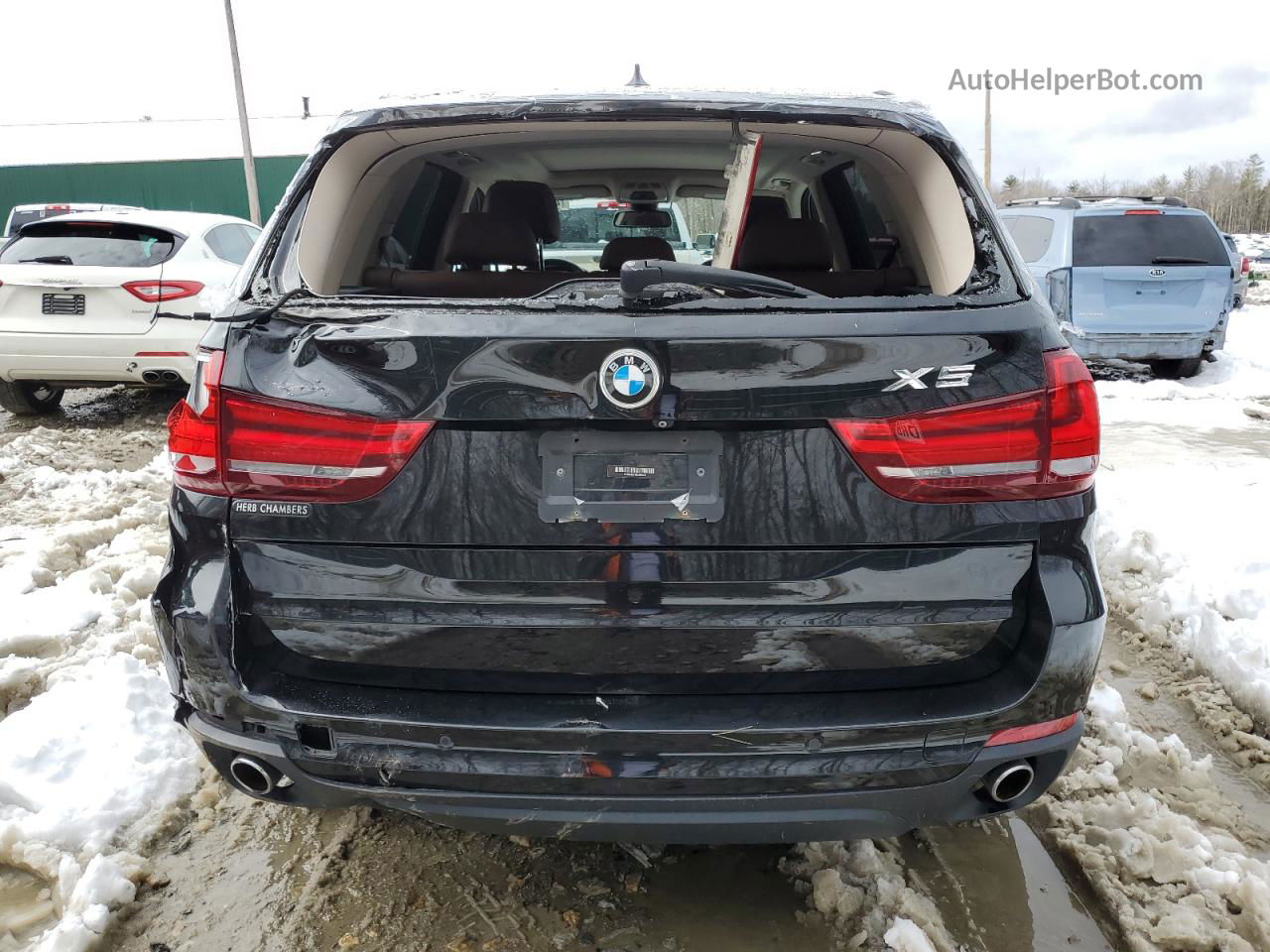 2014 Bmw X5 Xdrive35d Black vin: 5UXKS4C51E0J95405