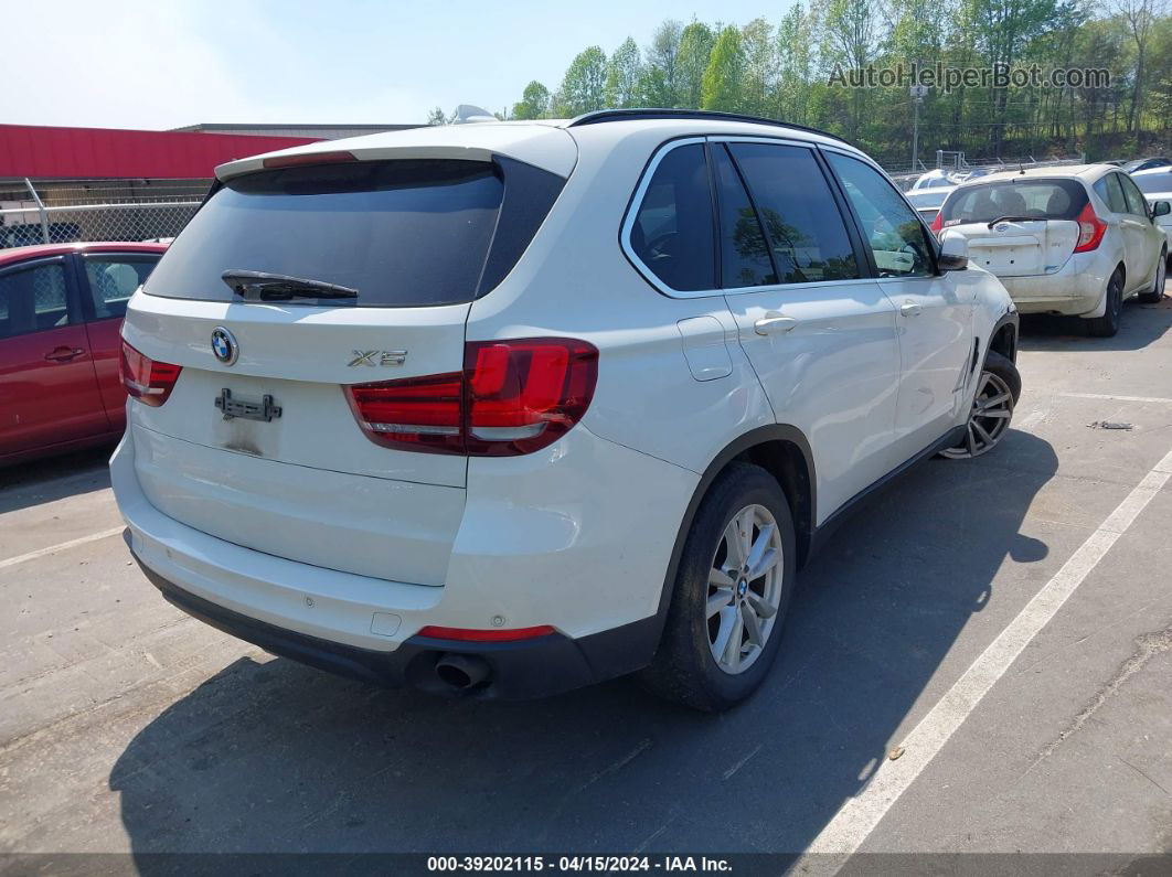 2014 Bmw X5 Xdrive35d White vin: 5UXKS4C51E0J95937