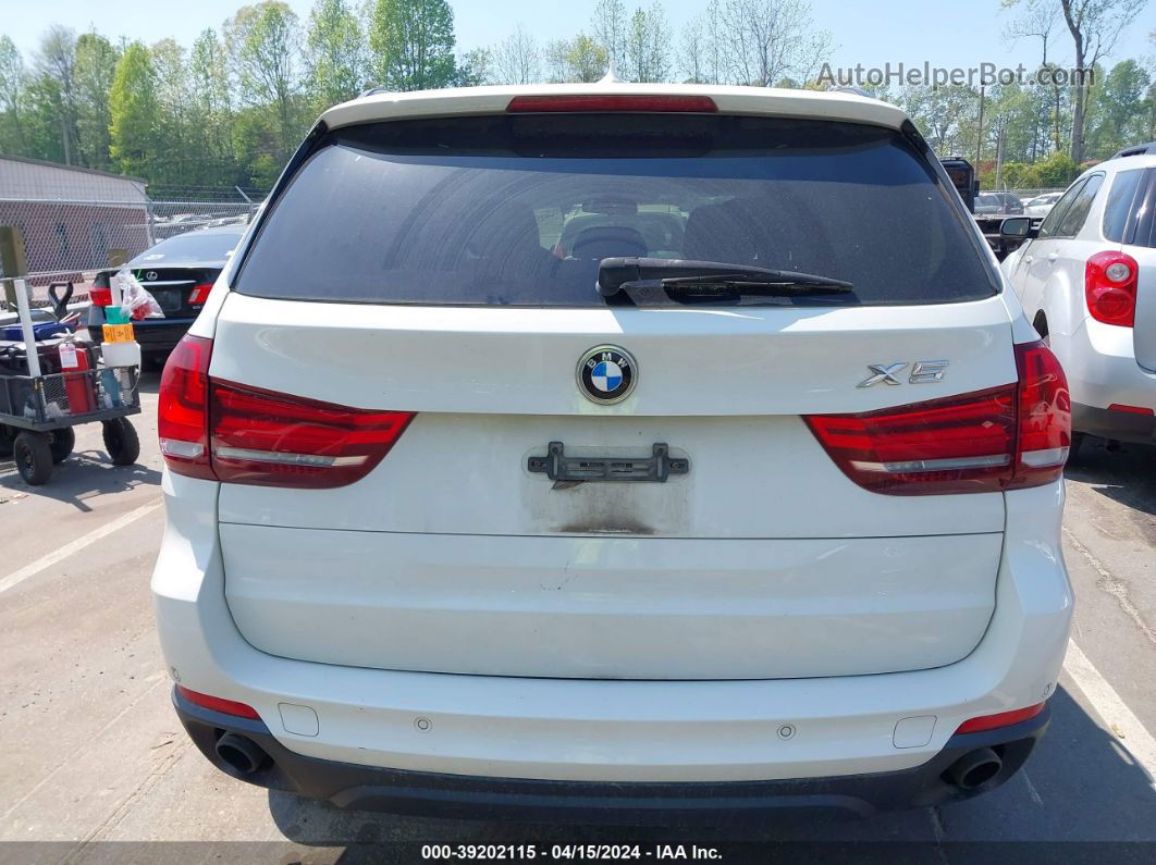 2014 Bmw X5 Xdrive35d White vin: 5UXKS4C51E0J95937