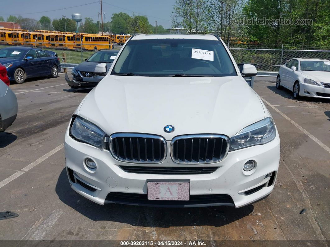 2014 Bmw X5 Xdrive35d White vin: 5UXKS4C51E0J95937