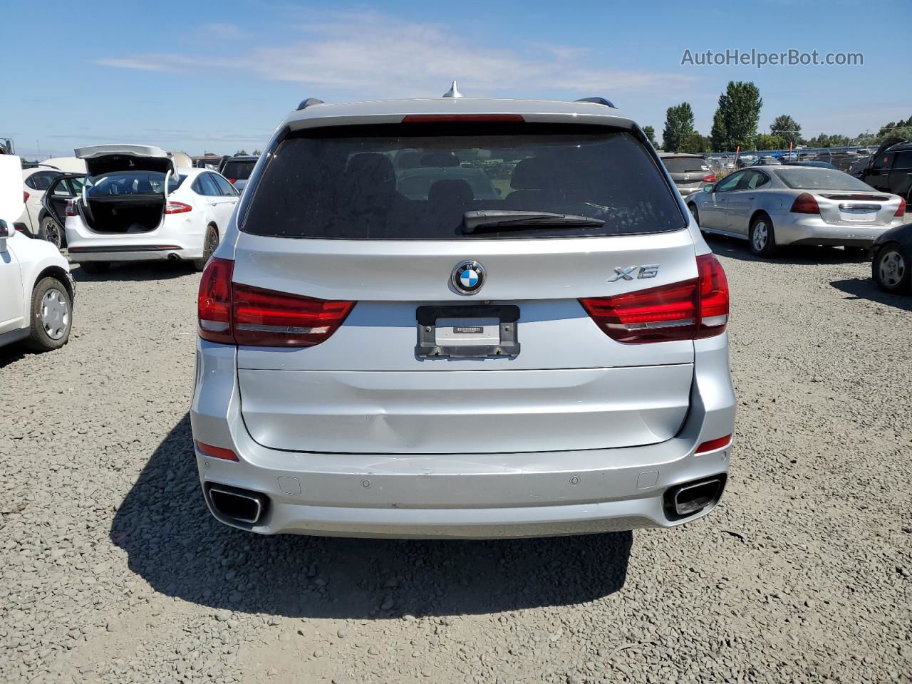 2015 Bmw X5 Xdrive35d Silver vin: 5UXKS4C51F0J99309