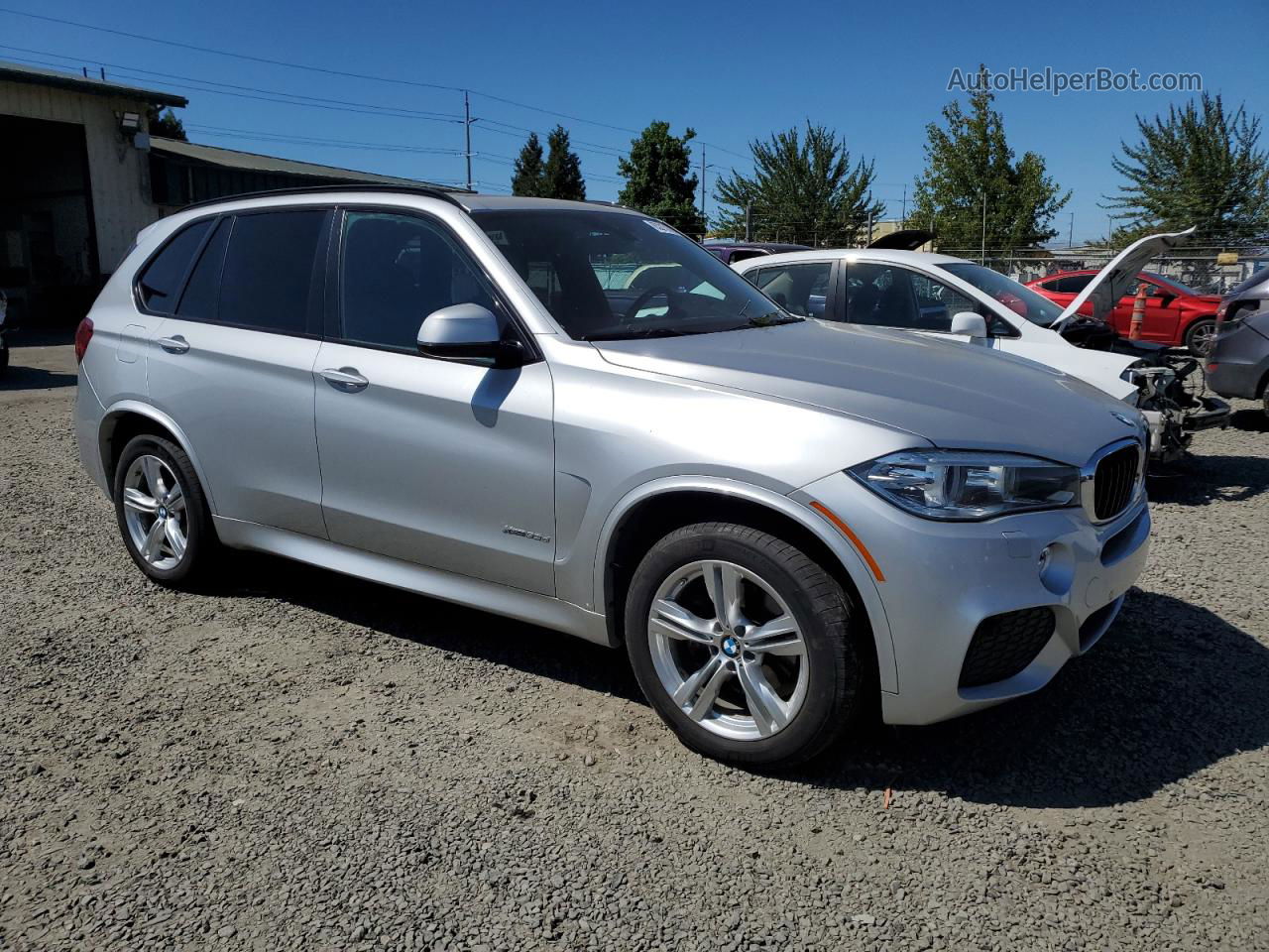 2015 Bmw X5 Xdrive35d Silver vin: 5UXKS4C51F0J99309