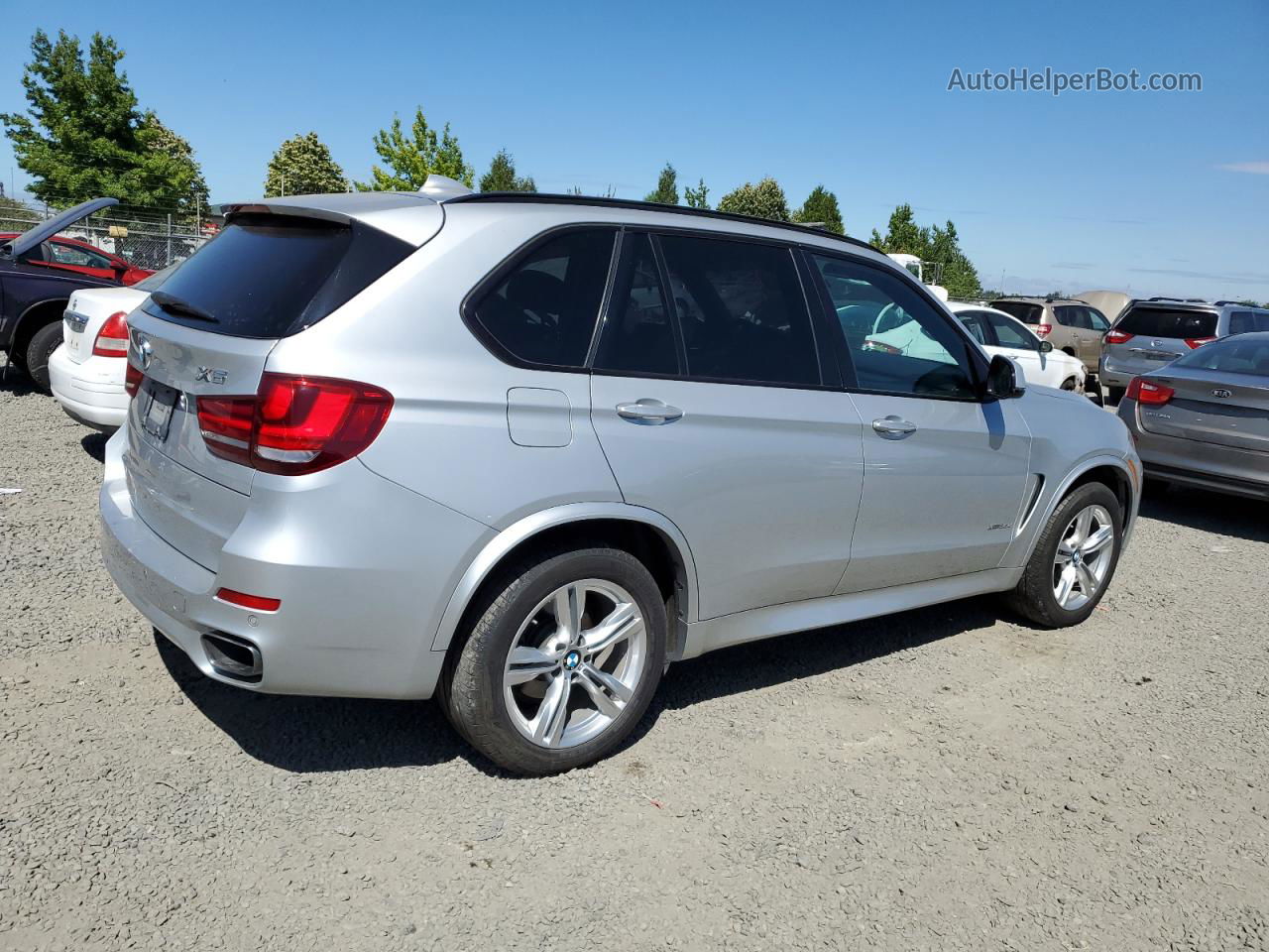 2015 Bmw X5 Xdrive35d Silver vin: 5UXKS4C51F0J99309