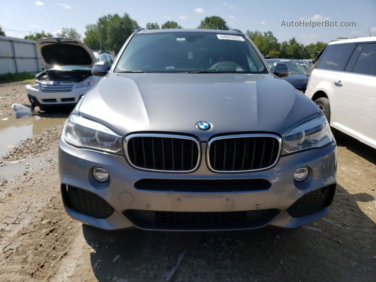 2015 Bmw X5 Xdrive35d Gray vin: 5UXKS4C51F0N05621