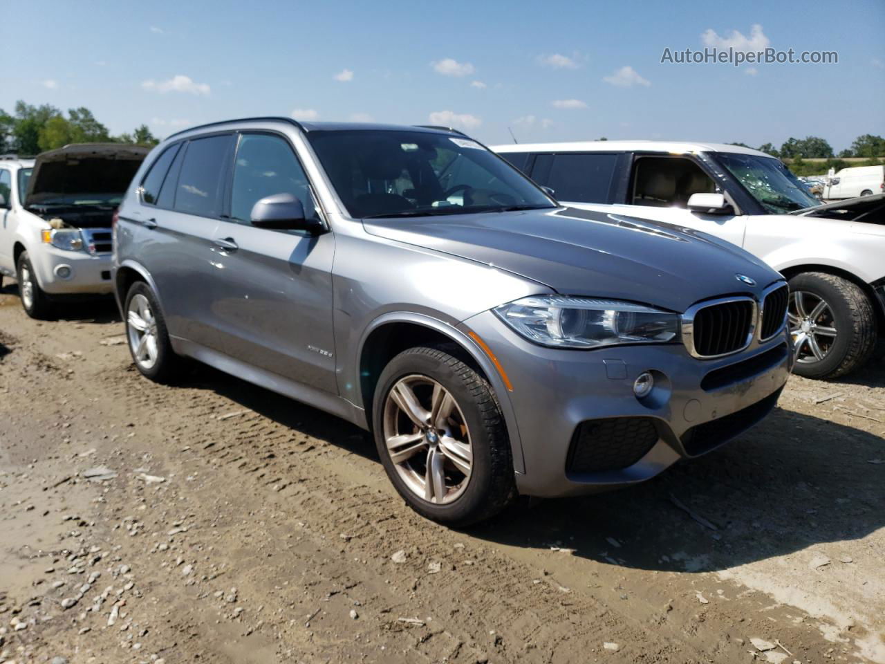 2015 Bmw X5 Xdrive35d Gray vin: 5UXKS4C51F0N05621