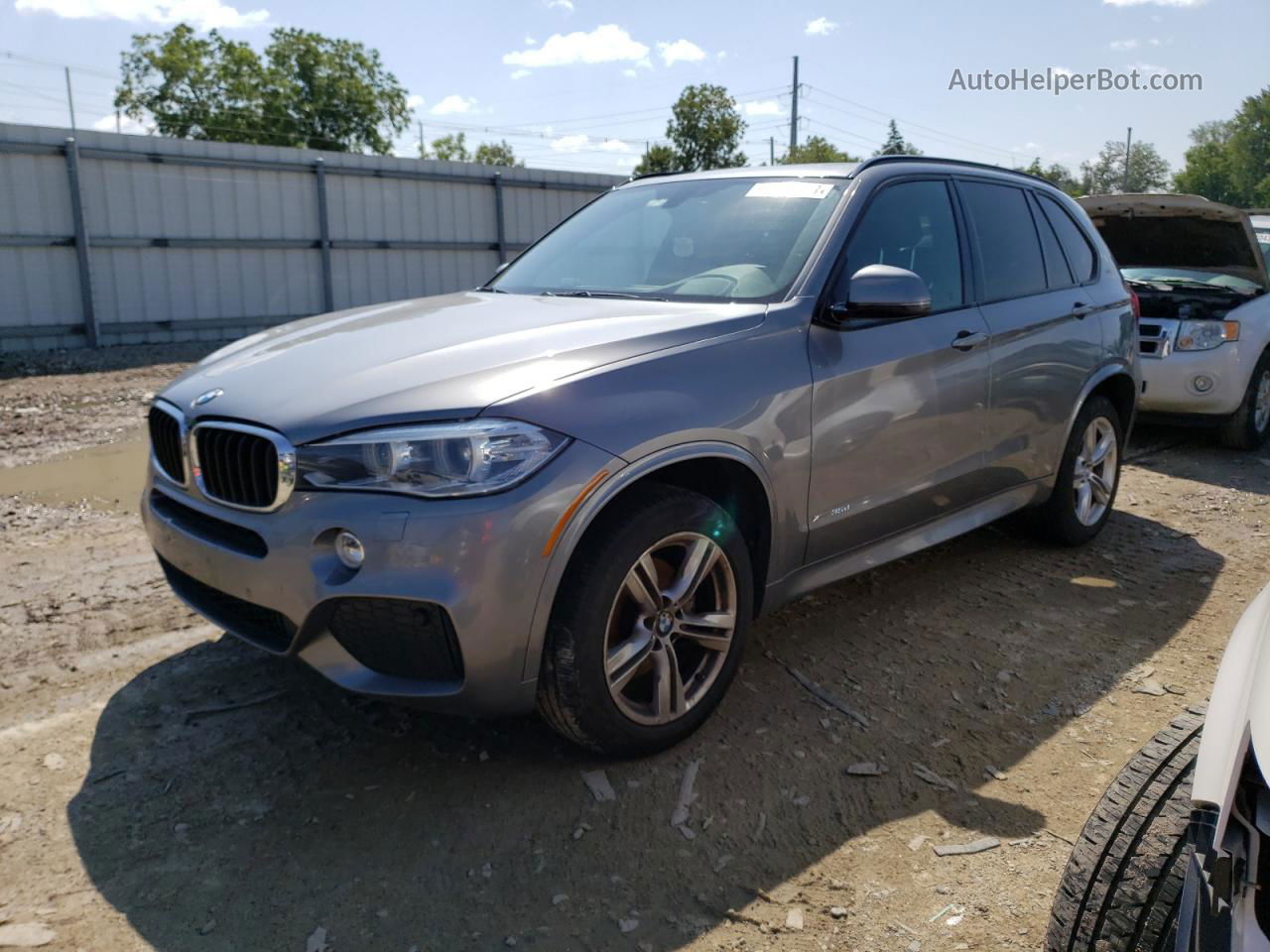 2015 Bmw X5 Xdrive35d Gray vin: 5UXKS4C51F0N05621