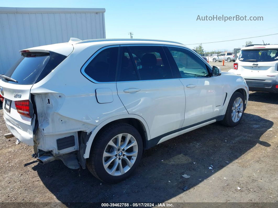 2015 Bmw X5 Xdrive35d White vin: 5UXKS4C51F0N07448