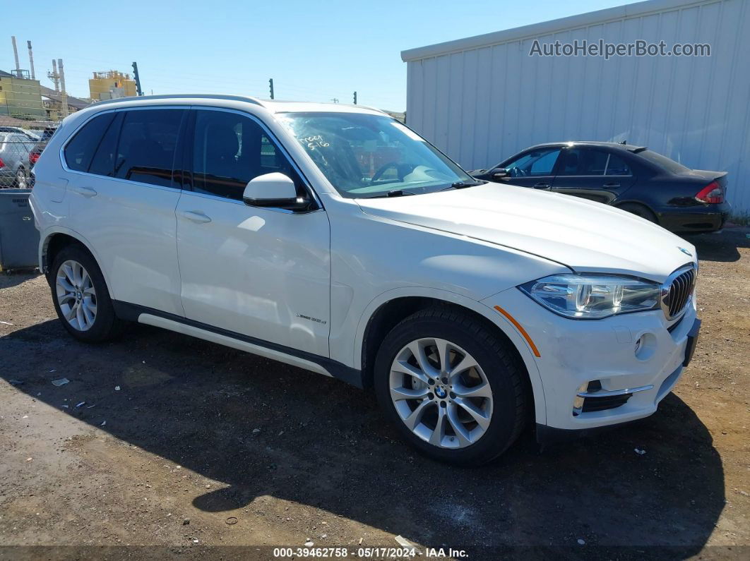 2015 Bmw X5 Xdrive35d White vin: 5UXKS4C51F0N07448