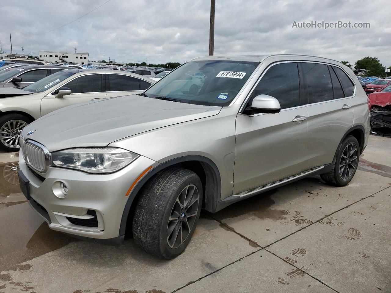 2015 Bmw X5 Xdrive35d Silver vin: 5UXKS4C51F0N08647