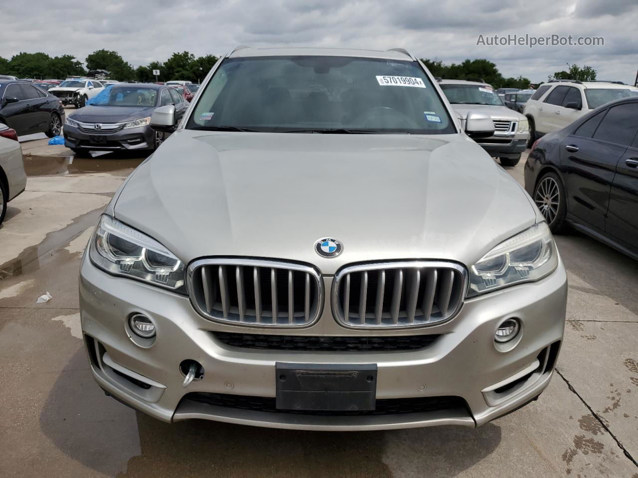 2015 Bmw X5 Xdrive35d Silver vin: 5UXKS4C51F0N08647