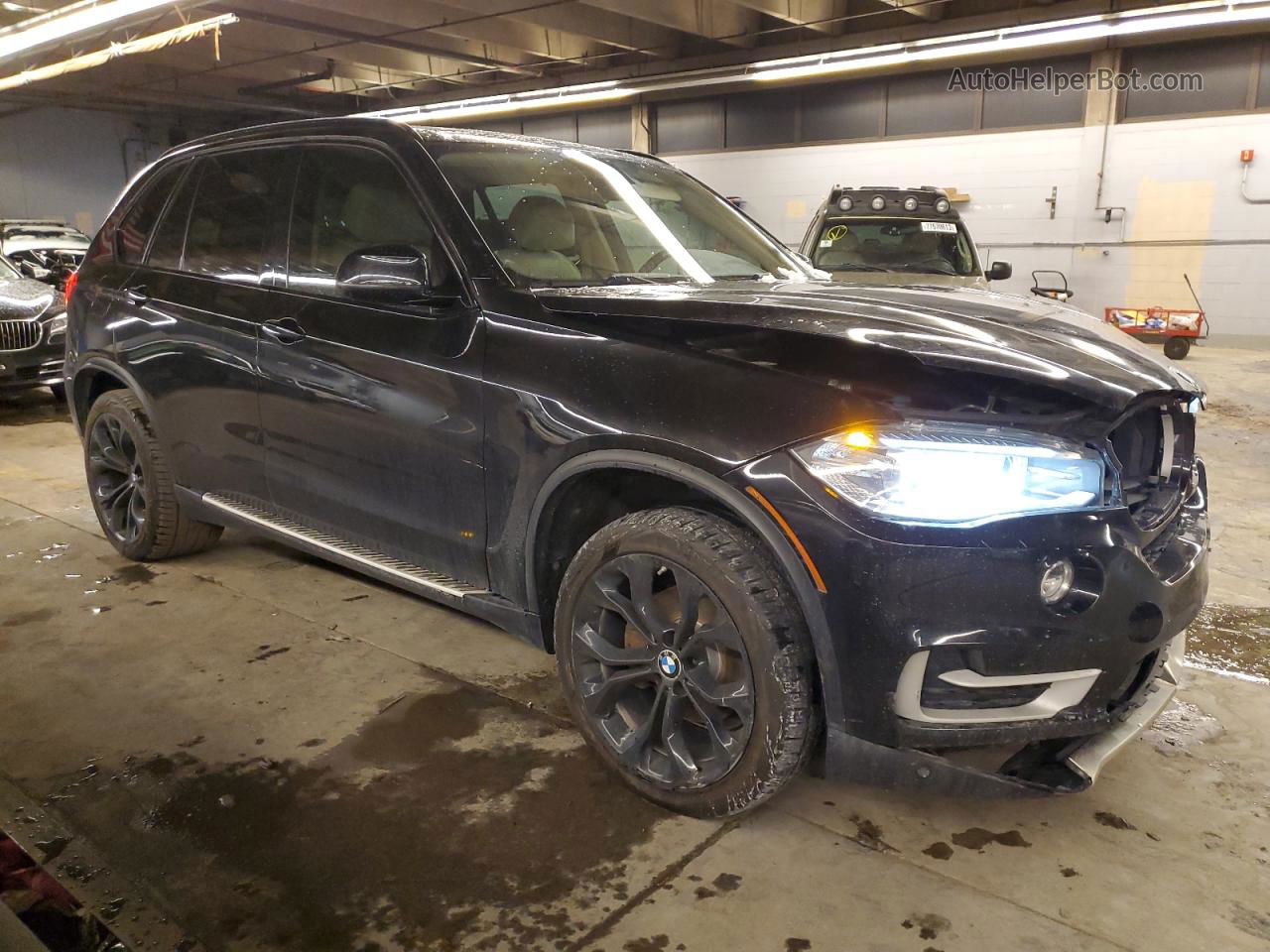 2014 Bmw X5 Xdrive35d Black vin: 5UXKS4C52E0J94490