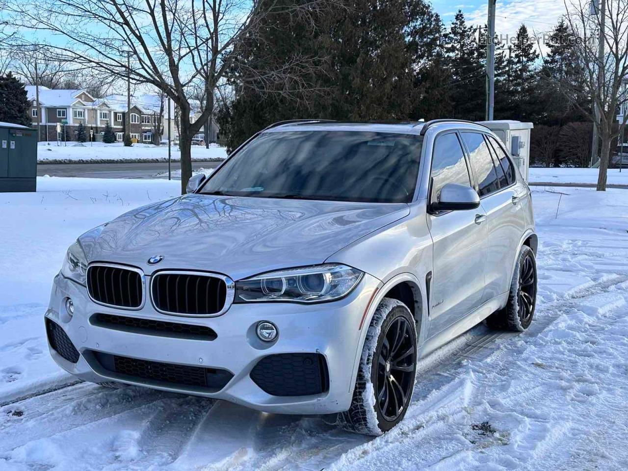 2014 Bmw X5 Xdrive35d Silver vin: 5UXKS4C52E0J94859