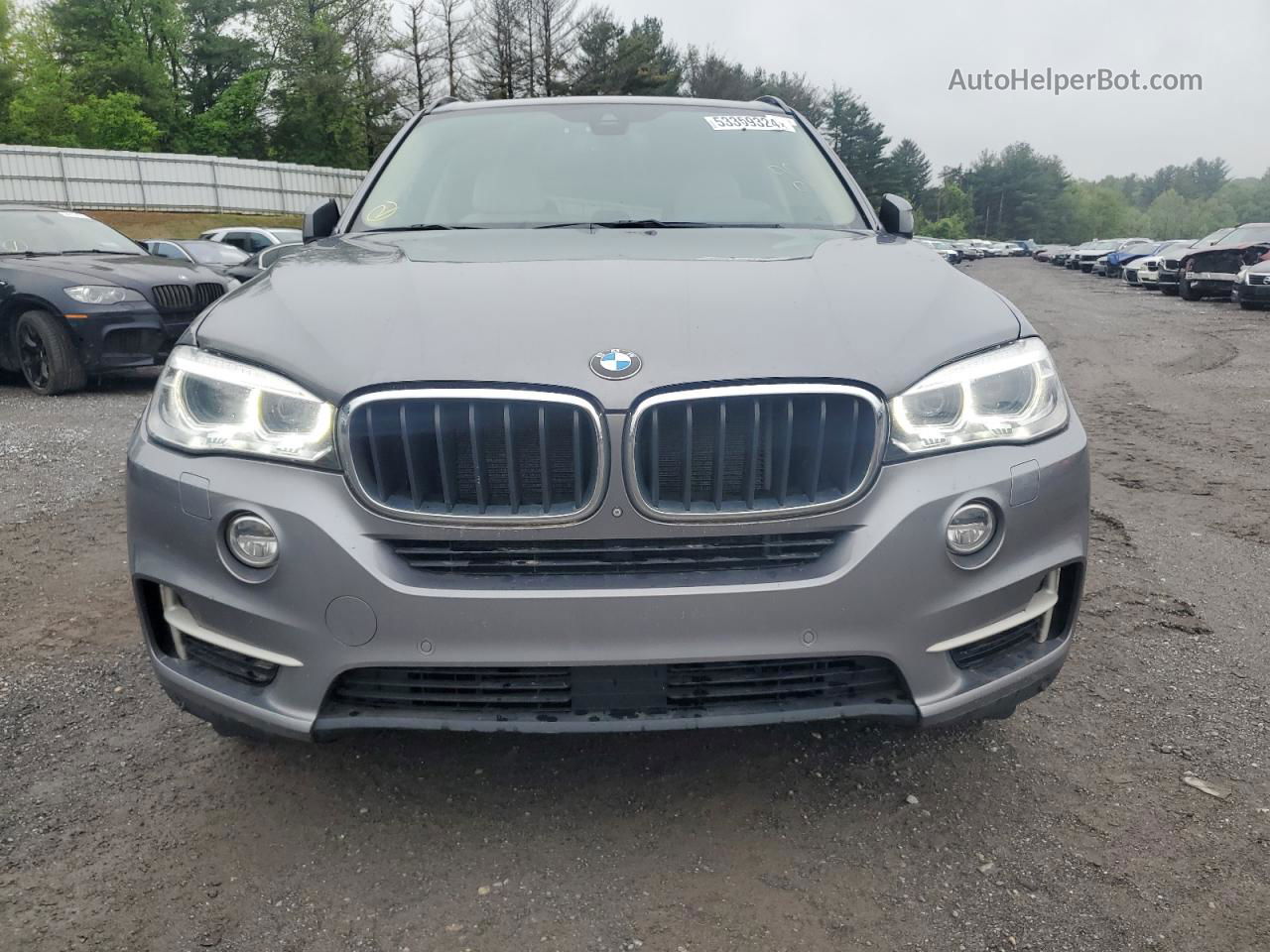 2015 Bmw X5 Xdrive35d Gray vin: 5UXKS4C52F0N05661