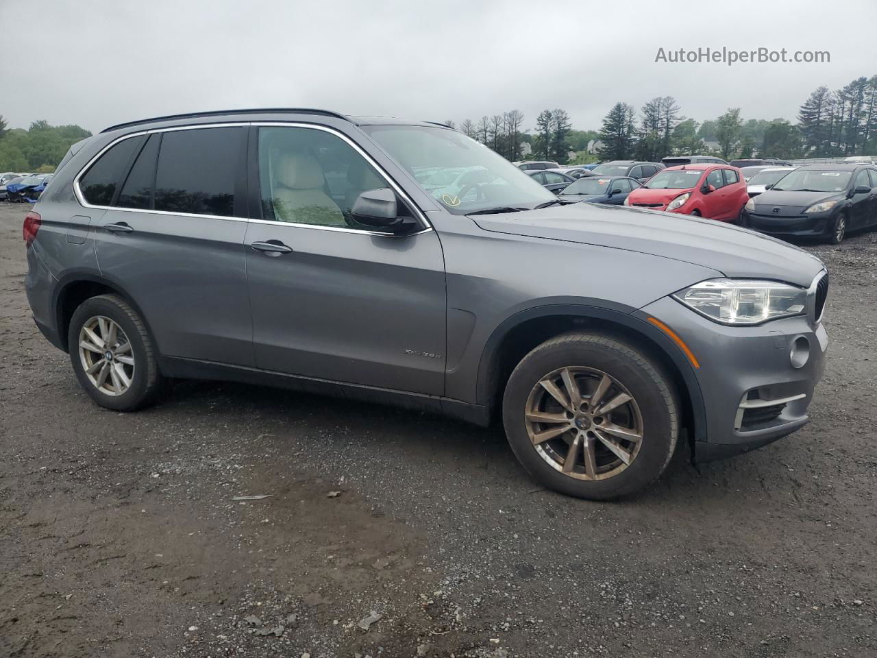 2015 Bmw X5 Xdrive35d Gray vin: 5UXKS4C52F0N05661