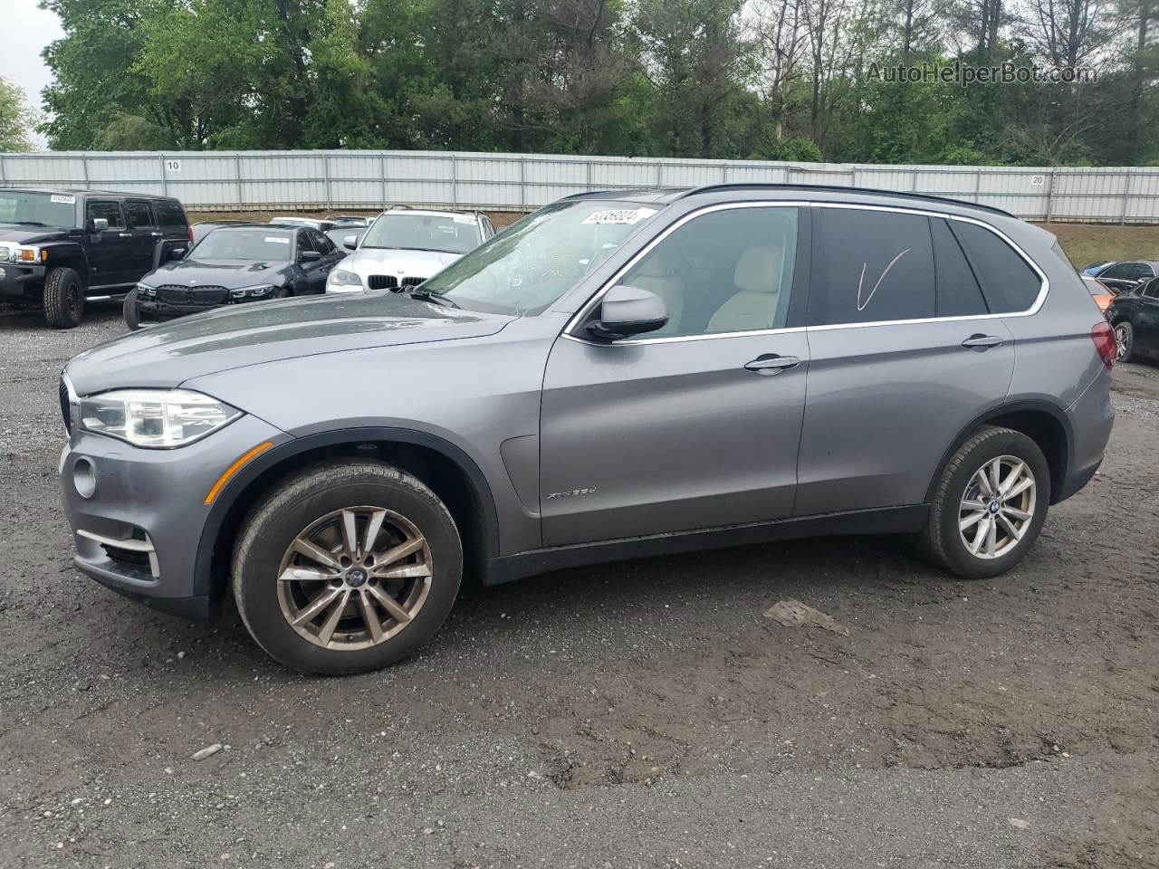 2015 Bmw X5 Xdrive35d Gray vin: 5UXKS4C52F0N05661