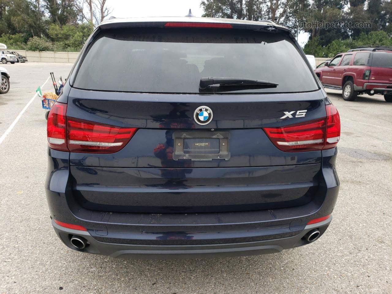 2015 Bmw X5 Xdrive35d Blue vin: 5UXKS4C52F0N08432