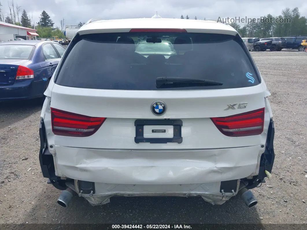 2015 Bmw X5 Xdrive35d White vin: 5UXKS4C52F0N08642