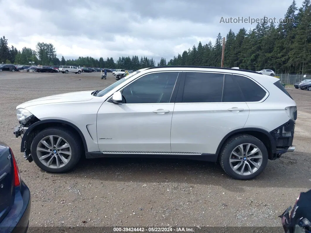 2015 Bmw X5 Xdrive35d White vin: 5UXKS4C52F0N08642