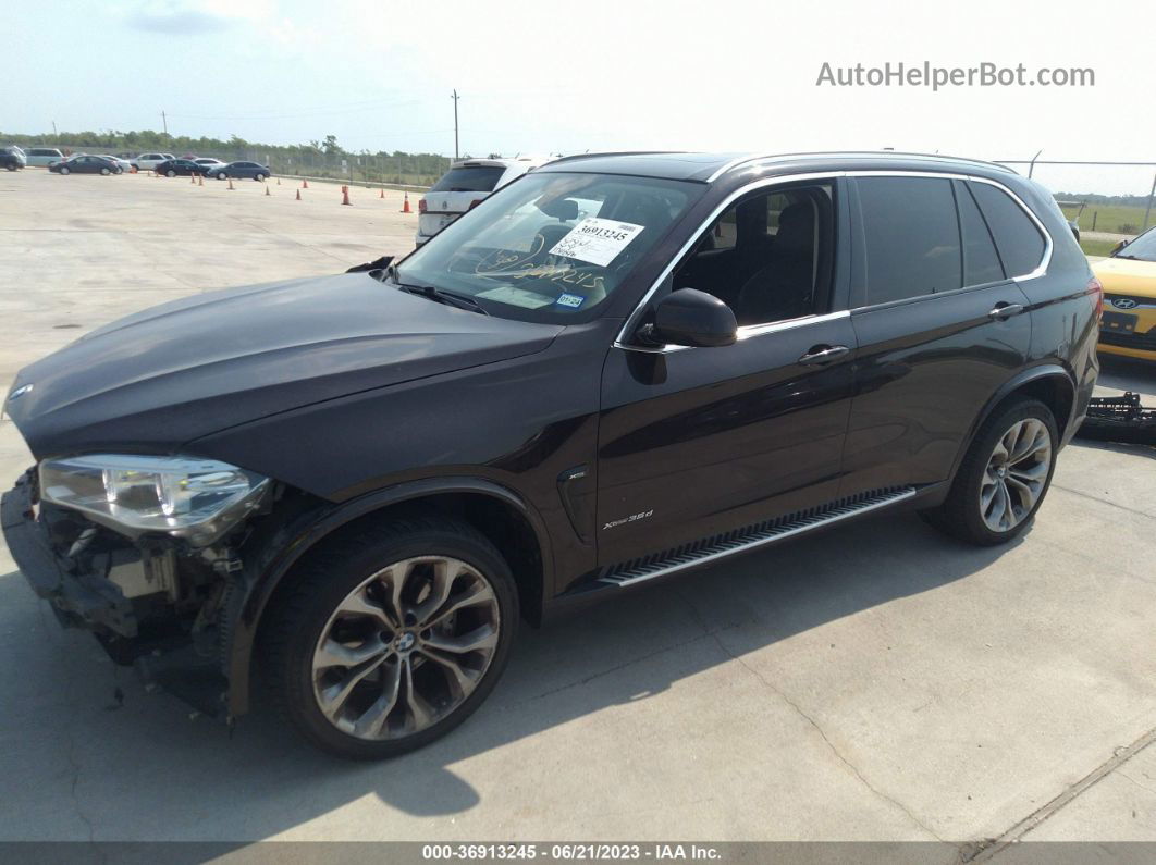 2015 Bmw X5 Xdrive35d Brown vin: 5UXKS4C52F0N09905