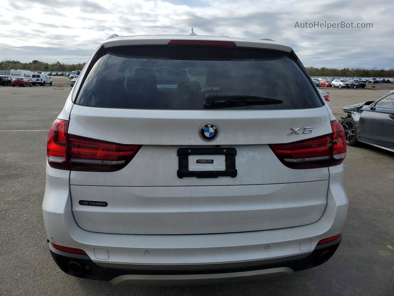 2014 Bmw X5 Xdrive35d White vin: 5UXKS4C53E0J93753