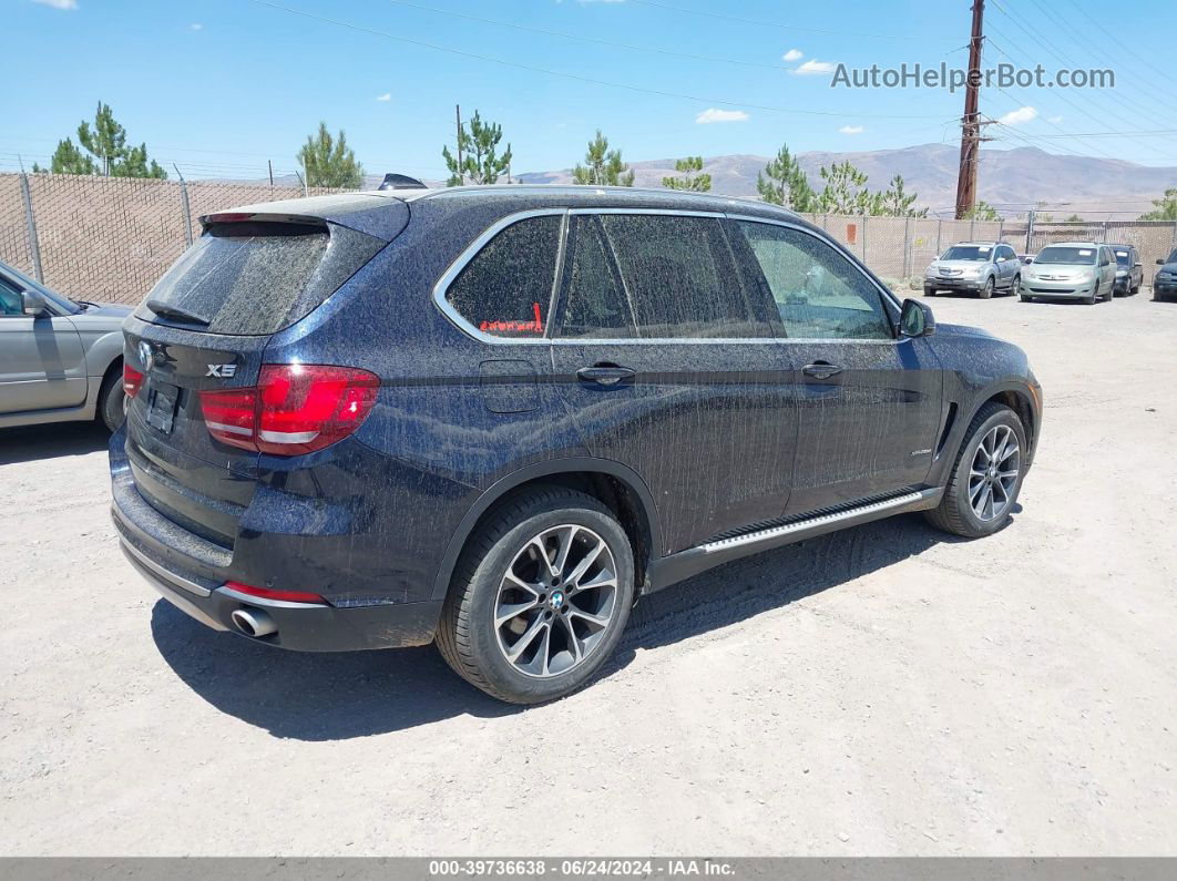 2014 Bmw X5 Xdrive35d Blue vin: 5UXKS4C53E0J94062