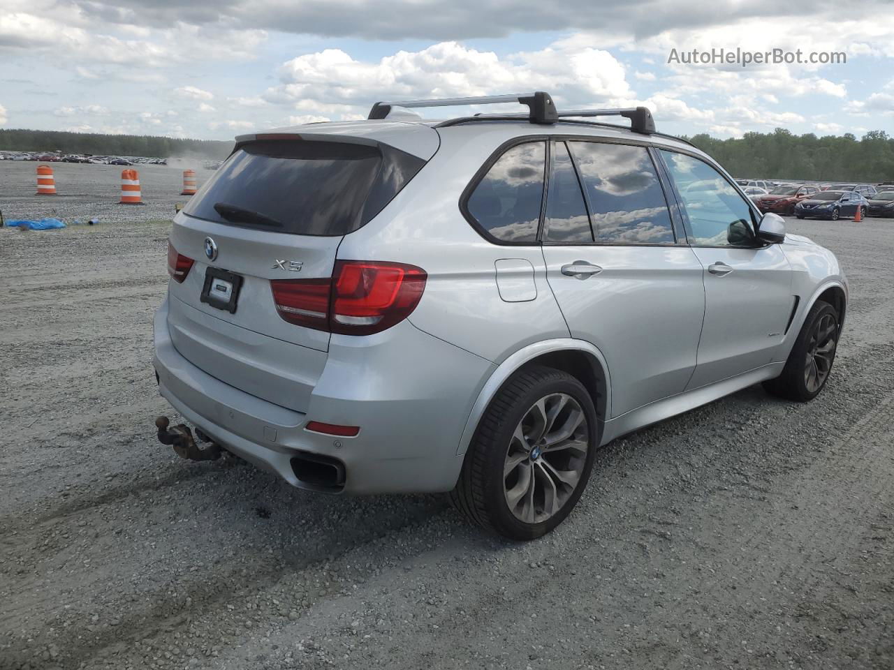 2014 Bmw X5 Xdrive35d Silver vin: 5UXKS4C53E0J94238