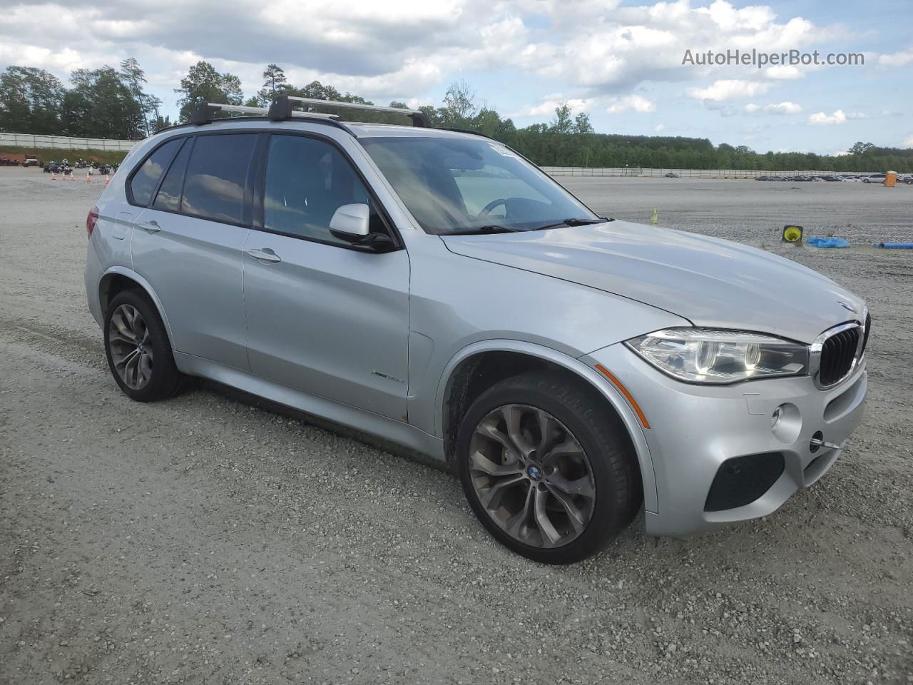 2014 Bmw X5 Xdrive35d Silver vin: 5UXKS4C53E0J94238