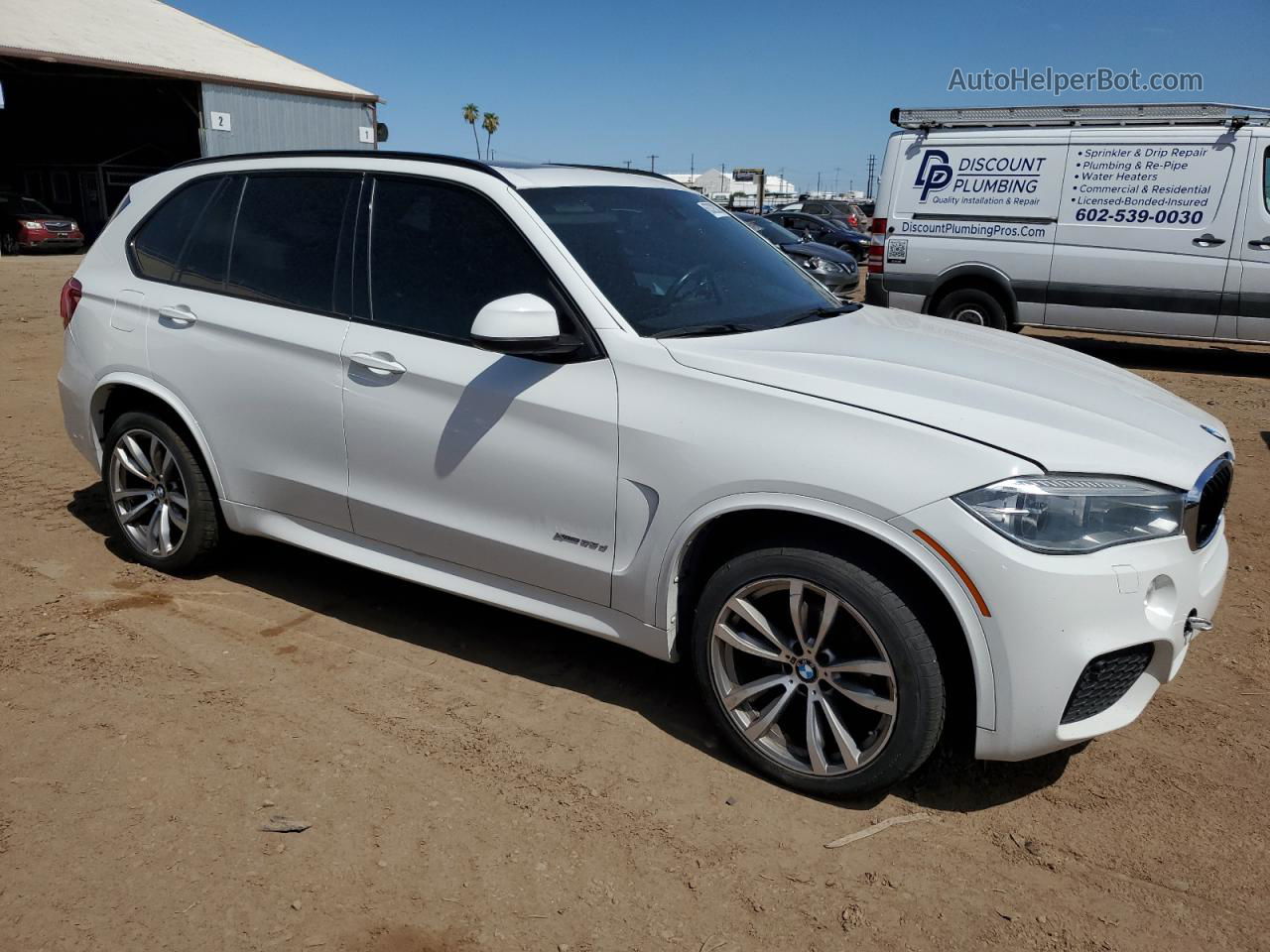 2015 Bmw X5 Xdrive35d White vin: 5UXKS4C53F0J98260