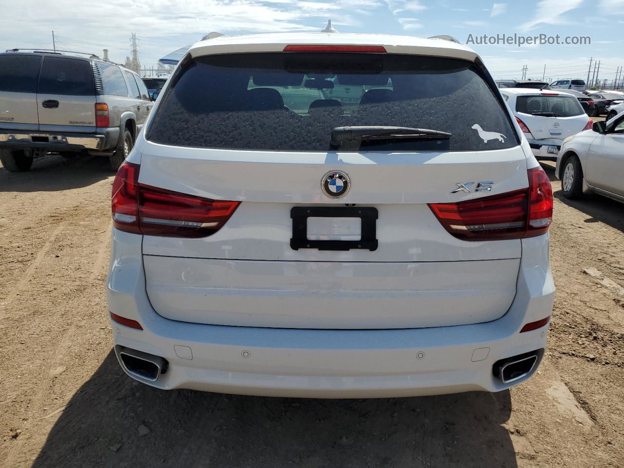 2015 Bmw X5 Xdrive35d Белый vin: 5UXKS4C53F0J98260